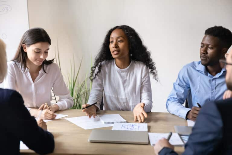 people in meeting room