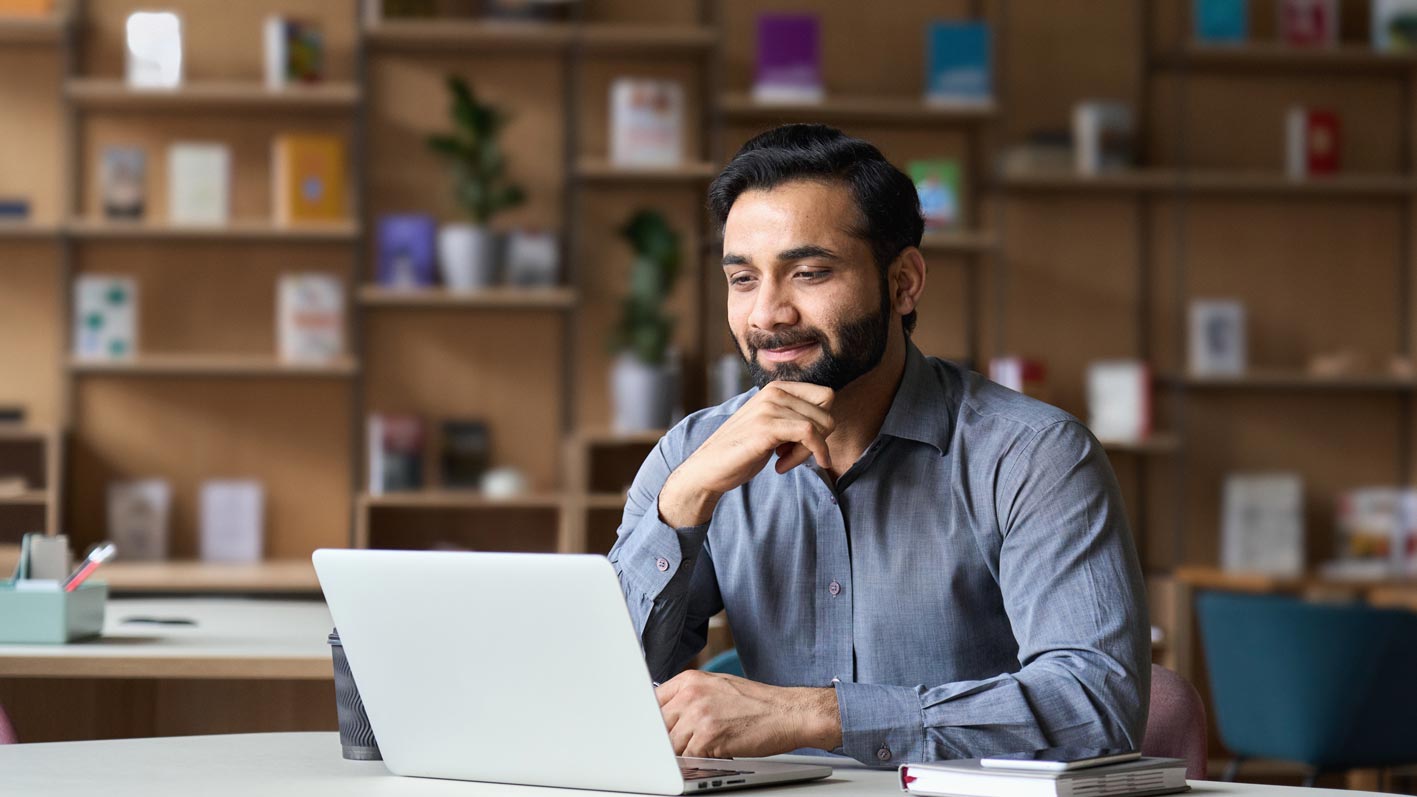 Man on laptop