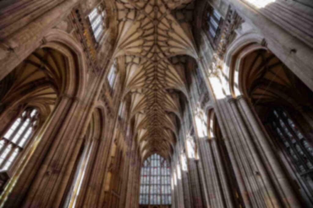 Interior of Winchester cathedral